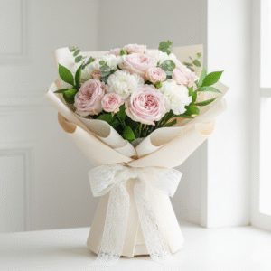 Pastel Elegance Rose & Carnation Bouquet