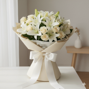 Pure White Roses Bouquet