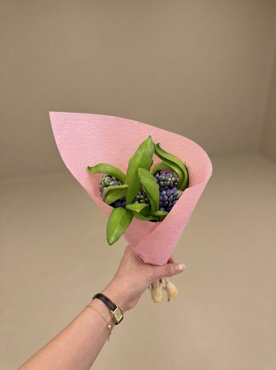 Blushing Hyacinth Bud Bouquet